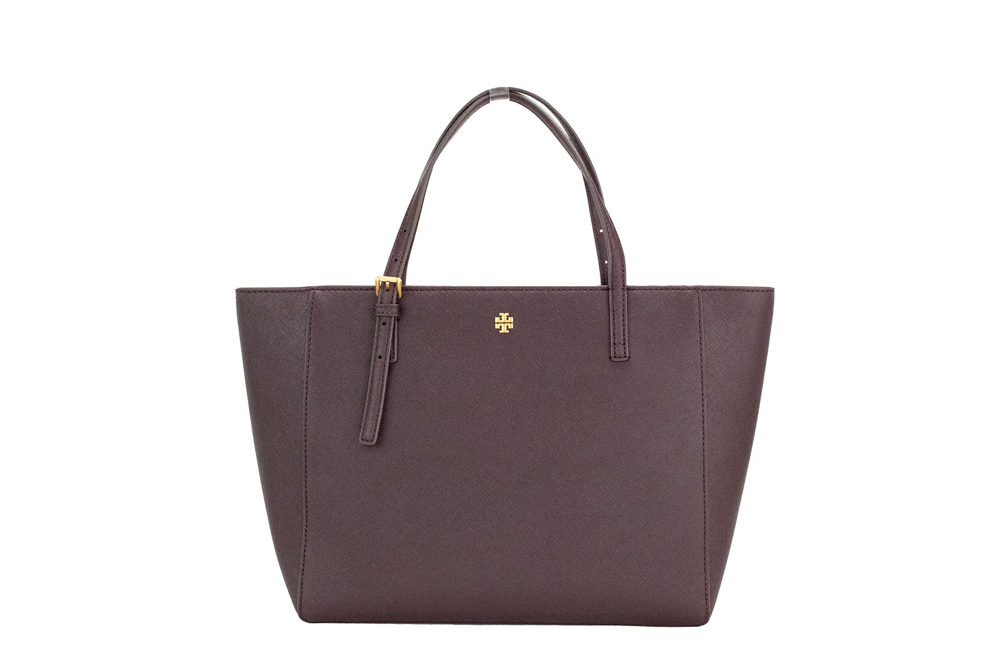 Tory Burch Emerson Small Tempranillo Saffiano Leather Tote Handbag - Luksusmuotia Tory Burch - Tutustu YVES JAVANNI® 